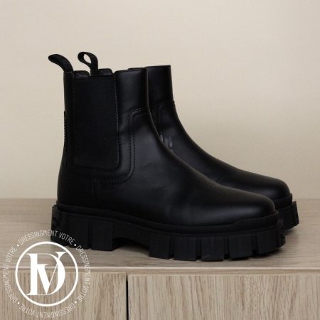Boots Chelsea en cuir noir p.37 - Fendi Dressingment Votre
