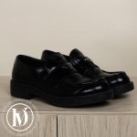 Mocassins en cuir noir p.41 - Prada Dressingment Votre