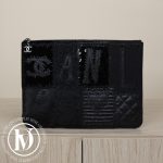 Pochette patchwork multi-matières noire - Chanel Dressingment Votre