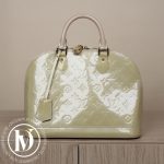 Sac Alma MM en cuir vernis beige - Louis Vuitton Dressingment Votre