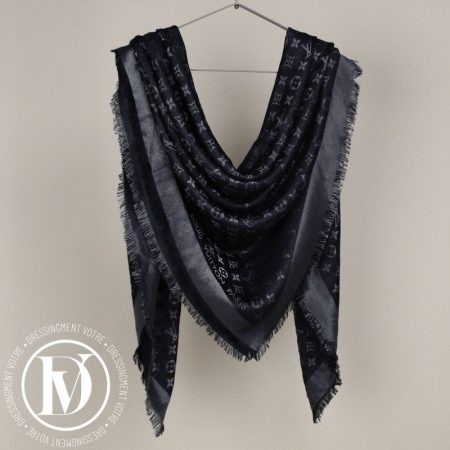 Châle monogram shine noir - Louis Vuitton Dressingment Votre