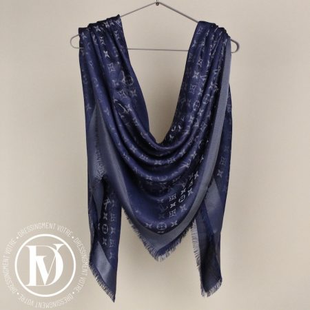 Châle monogram shine bleu nuit - Louis Vuitton Dressingment Votre