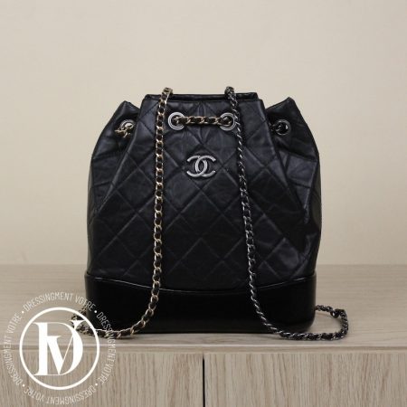 Sac à dos Gabrielle petit modèle en cuir noir - Chanel Dressingment Votre