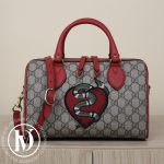 Sac Boston serpent en toile GG et cuir rouge - Gucci Dressingment Votre