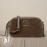 Sac Camera GG en velours matelassé camel - Gucci Dressingment Votre
