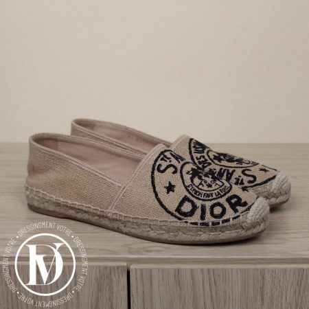 Espadrilles Granville en toile de jute p.38 - Dior Dressingment Votre