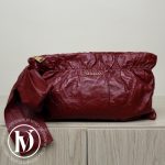 Pochette noeud en cuir bordeaux - Prada Dressingment Votre
