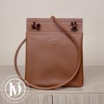 Sac Aline mini long strap en cuir swift gold - Hermès Dressingment Votre