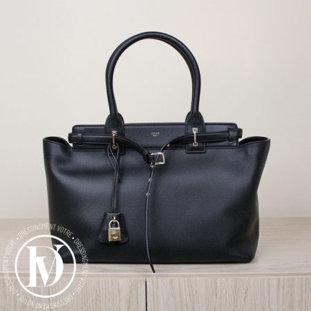 Sac Conti en cuir noir - Céline Dressingment Votre