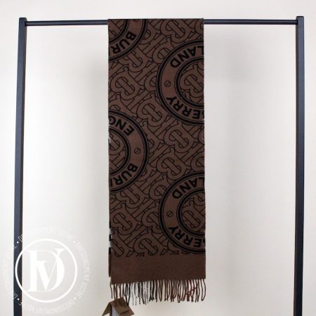 Écharpe réversible en cachemire brun - Burberry Dressingment Votre