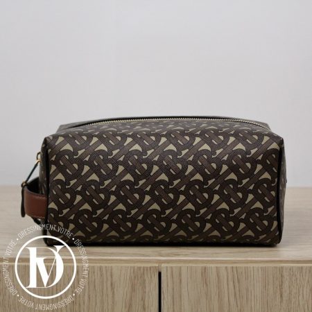 Pochette de toilette en toile écologique TB monogram - Burberry Dressingment Votre