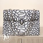Sac Serpenti en python noir et blanc - Bulgari Dressingment Votre