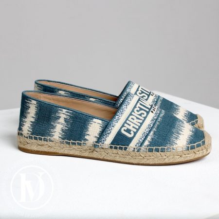 Espadrille Granville D-Stripes en coton p.39,5 - Dior Dressingment Votre
