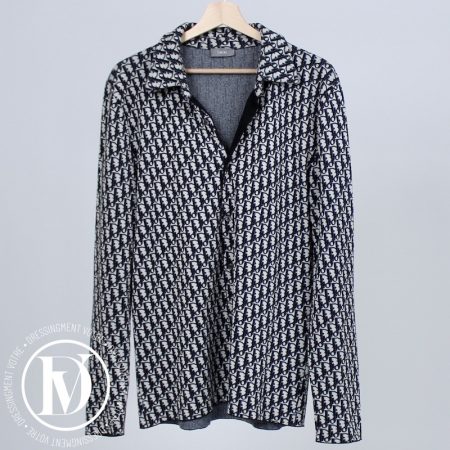 Chemise en coton oblique bleu t.M - Dior Dressingment Votre