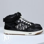 Sneakers B27 MID en cuir noir et oblique p.42 - Dior Dressingment Votre