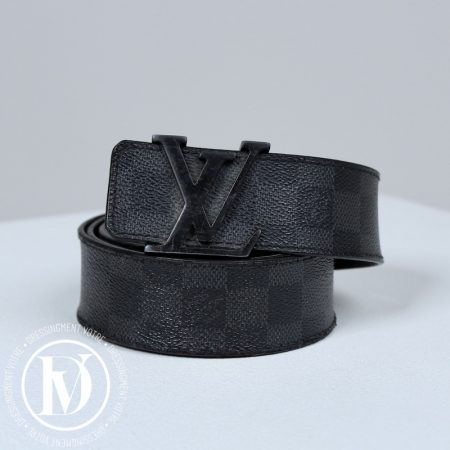 Ceinture en toile damier graphite t.90 - Louis Vuitton Dressingment Votre