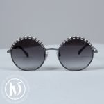 Lunettes de soleil rondes en métal noirci - Chanel Dressingment Votre