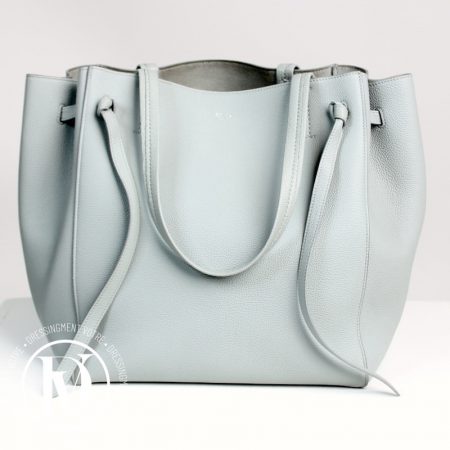 Cabas Phantom en cuir grainé Bleu Glacier - Céline Dressingment Votre
