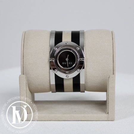 Montre Twirl noire et blanche - Gucci Dressingment Votre