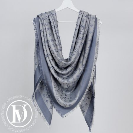 Châle dénim monogram bleu clair - Louis Vuitton Dressingment Votre