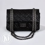Sac 2.55 mini en cuir matelassé noir - Chanel Dressingment Votre