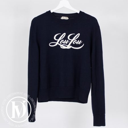 Pull LouLou en laine bleu marine t.M - Saint Laurent Dressingment Votre