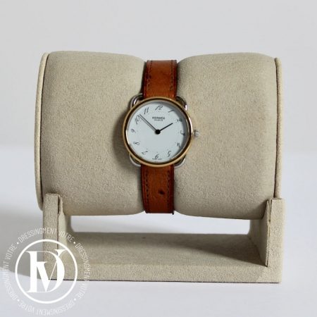 Montre Arceau 25mm autruche gold - Hermès Dressingment Votre
