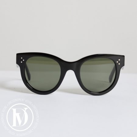 Lunettes de soleil eye cat en acétate noir - Céline Dressingment Votre