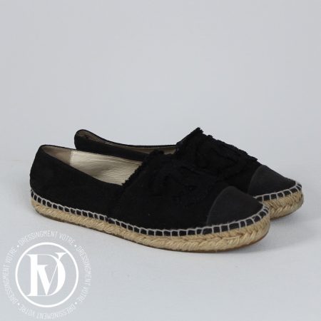 Espadrilles CC en tissu noir p.38 - Chanel Dressingment Votre