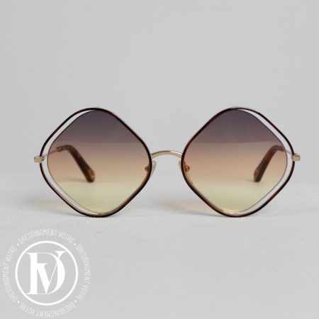 Lunettes de soleil en métal doré - Chloé Dressingment Votre