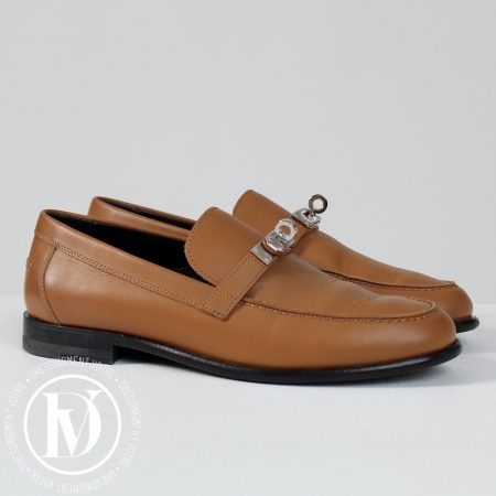 Mocassins Destin en cuir naturel p.36,5 - Hermès Dressingment Votre