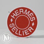 Écusson pour vêtement orange 8 cm - Hermès Dressingment Votre