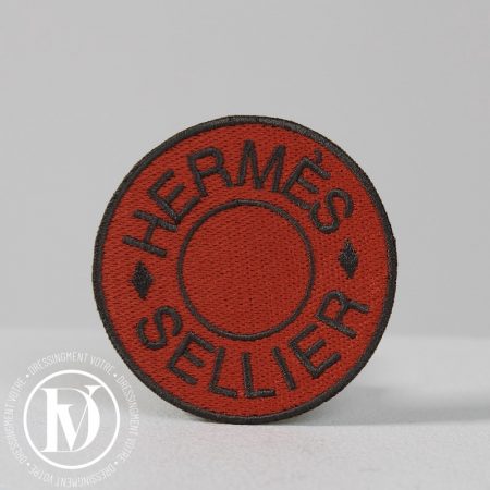 Écusson pour vêtement orange 6,5 cm - Hermès Dressingment Votre