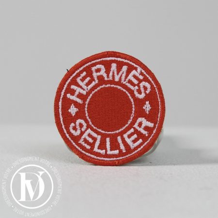 Écusson pour vêtement orange 4 cm - Hermès Dressingment Votre