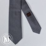 Cravate Tie 7 H Awooooo grise - Hermès Dressingment Votre