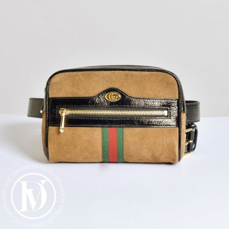Sac ceinture Ophidia en suède marron - Gucci Dressingment Votre