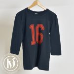 T-shirt manche 3/4 en coton bleu t.36/38 - Céline Dressingment Votre