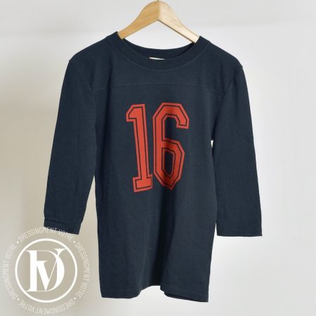 T-shirt manche 3/4 en coton bleu t.36/38 - Céline Dressingment Votre