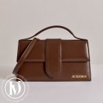 Sac Grand Bambino en cuir marron - Jacquemus Dressingment Votre