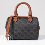 Sac Boston PM toile Triomphe marron - Céline Dressingment Votre