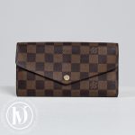 Portefeuille Sarah toile damier ébène - Louis Vuitton Dressingment Votre