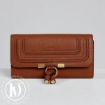 Portefeuille Marcie en cuir tan - Chloé Dressingment Votre