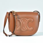 Sac Folco Triomphe en cuir tan - Céline Dressingment Votre