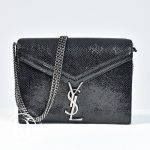Sac Cassandre en python verni noir - Saint Laurent Dressingment Votre