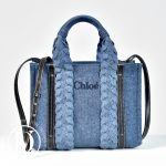 Petit sac cabas Woody en denim - Chloé Dressingment Votre