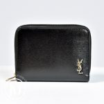 Portefeuille cassandre en cuir noir - Saint Laurent Dressingment Votre