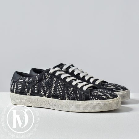 Sneakers en tissu navy et cuir p.37 - Saint Laurent Dressingment Votre
