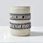 Set de 2 bracelets en coton bleu - Dior Dressingment Votre