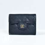Porte-monnaie en cuir caviar noir - Chanel Dressingment Votre