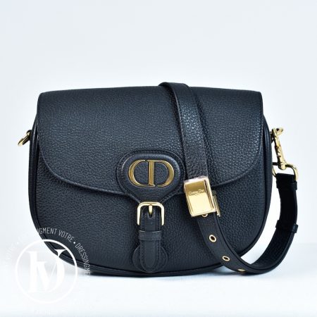 Sac Bobby médium en cuir grainé noir - Dior Dressingment Votre